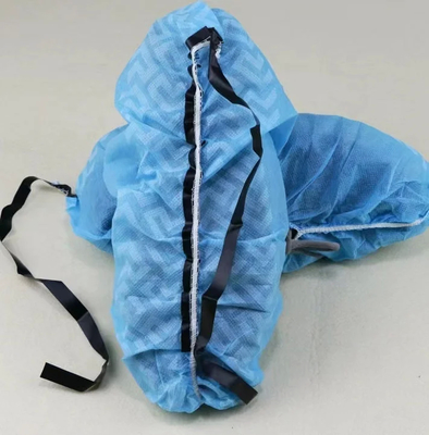 Nicht gewebte, gestrichelte Sohle Schuhdeckel Staubdichtes Schutzniveau 100 Stück pro Tasche Weiß