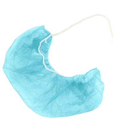 Einweg-Bartschutz PP Vliesstoff 45x20cm 100 Stück Packung