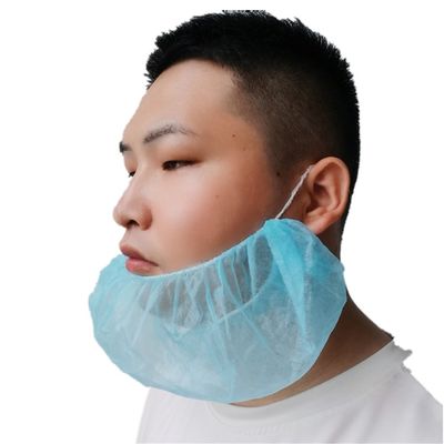 Einweg-Bartdeckel aus nicht gewebtem Material 45x20cm Weiß Schwarz Blau