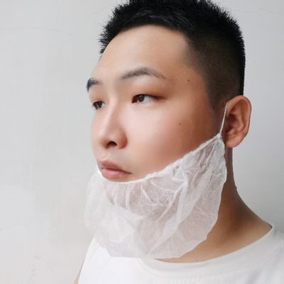 Einweg-Bartdeckel aus nicht gewebtem Material 45x20cm Weiß Schwarz Blau